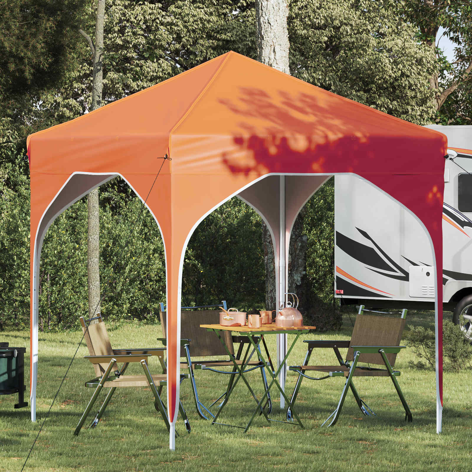 Tenda per feste a pop-up 194 x 194 x 245 cm Arancione | homemem39