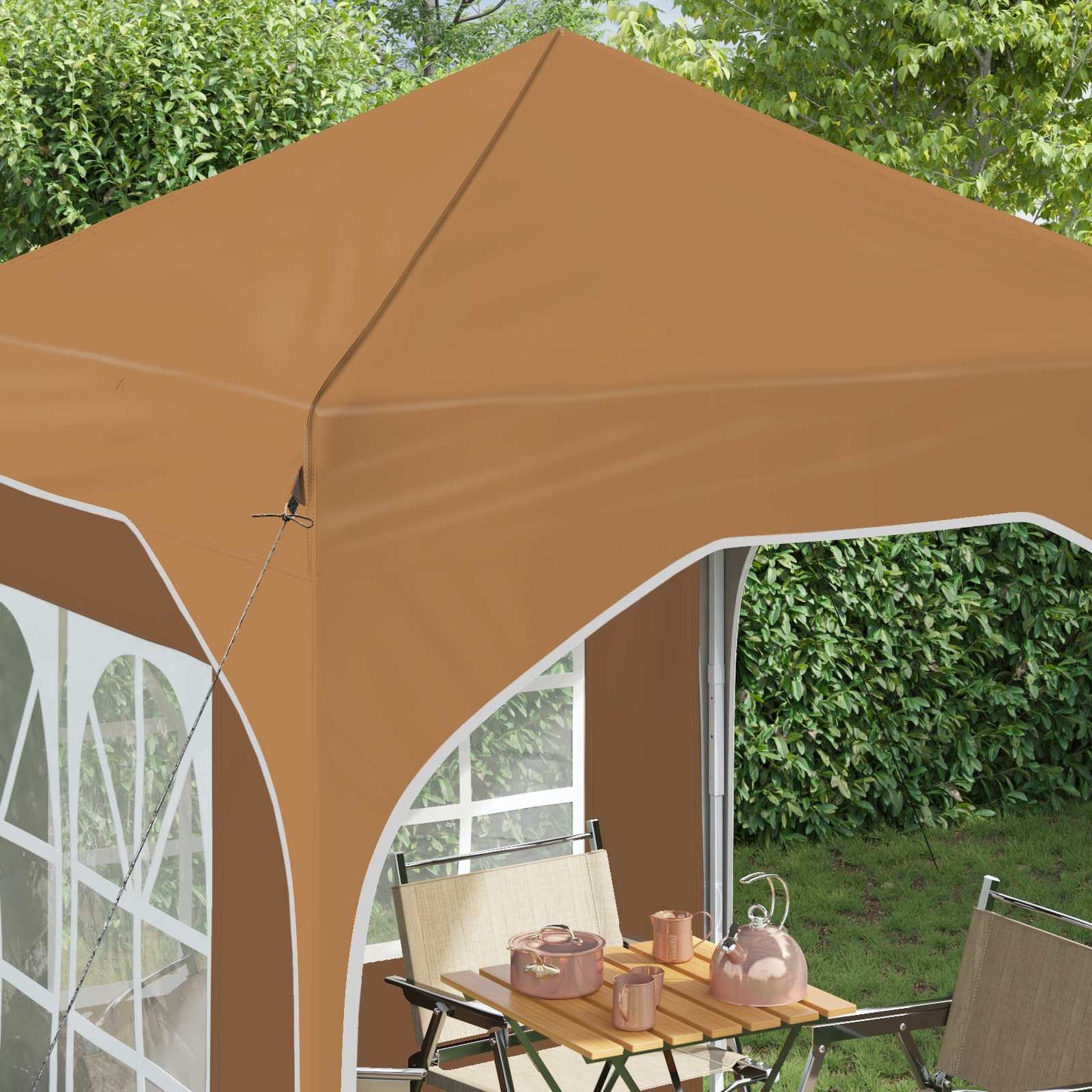 Tenda per feste a pop-up 192 x 192 x 245 cm Beige | homemem39