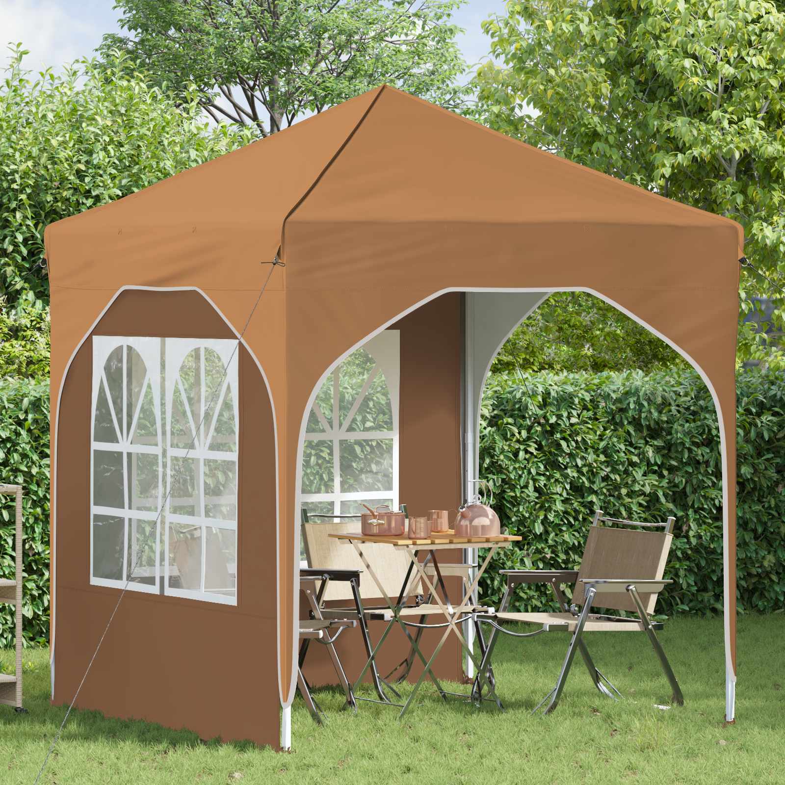Tenda per feste a pop-up 192 x 192 x 245 cm Beige | homemem39