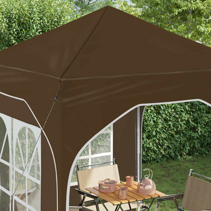 Tenda per feste a pop-up 192 x 192 x 245 cm Tortora | homemem39