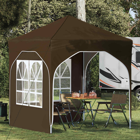 Tenda per feste a pop-up 192 x 192 x 245 cm Tortora | homemem39
