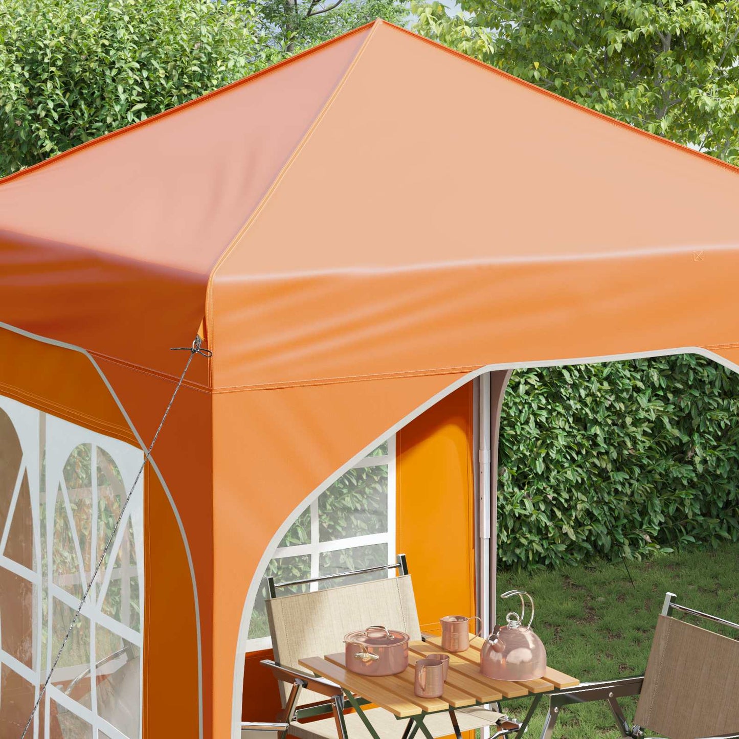 Tenda per feste a pop-up 192 x 192 x 245 cm Arancione | homemem39