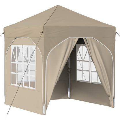 Tenda per feste a pop-up 192 x 192 x 245 cm Crema | homemem39