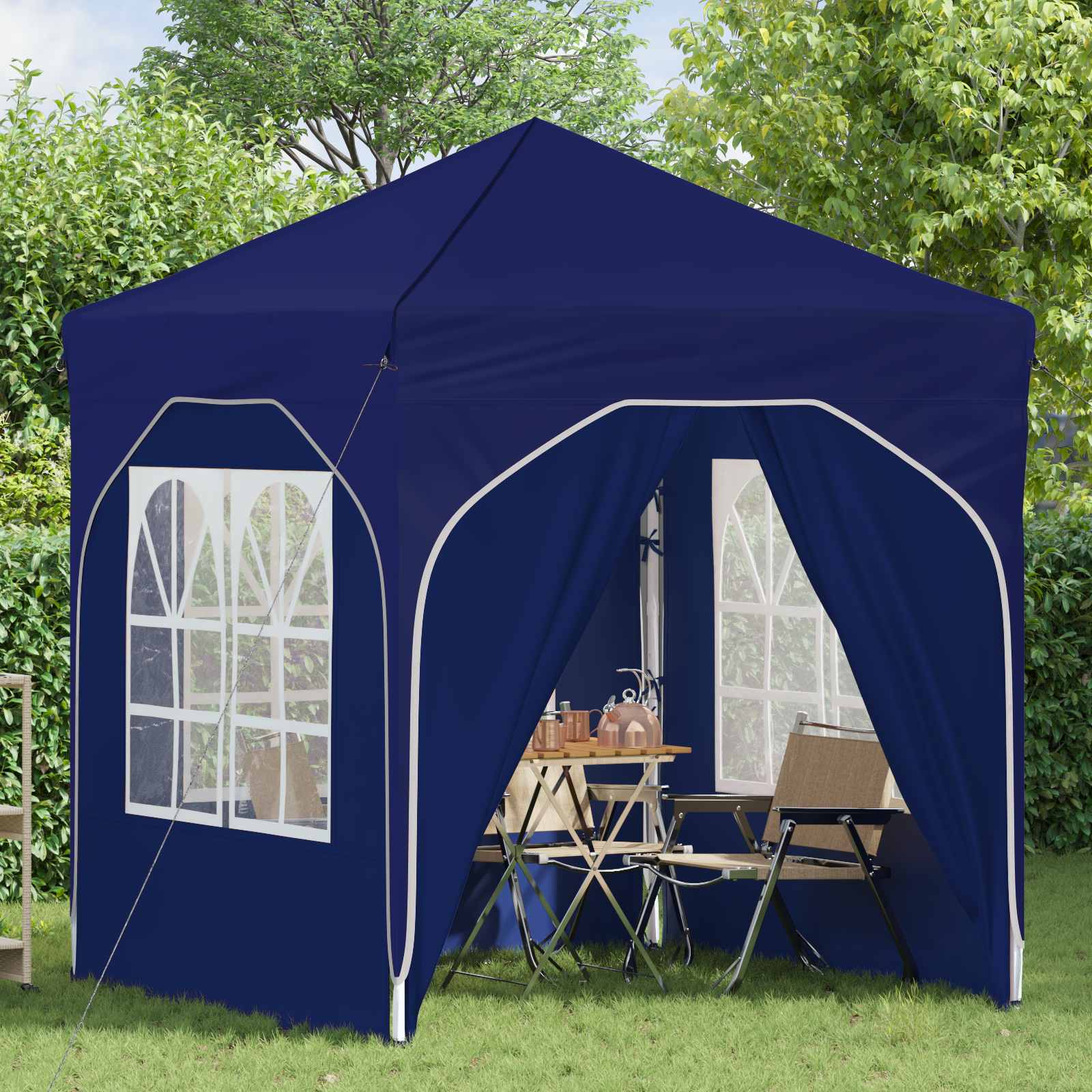 Tenda per feste a pop-up 192 x 192 x 245 cm Blu | homemem39