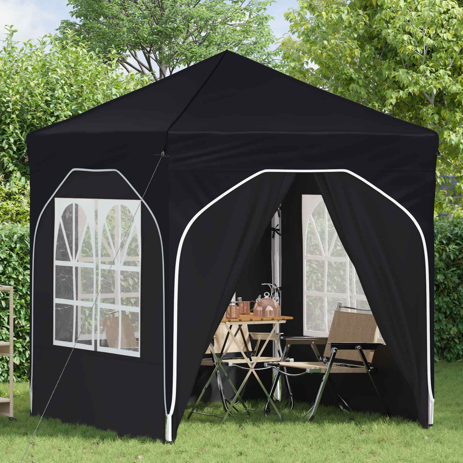 Tenda per feste a pop-up 192 x 192 x 245 cm Antracite | homemem39