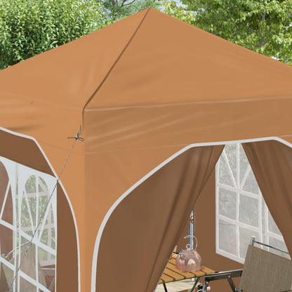 Tenda per feste a pop-up 192 x 192 x 245 cm Beige | homemem39