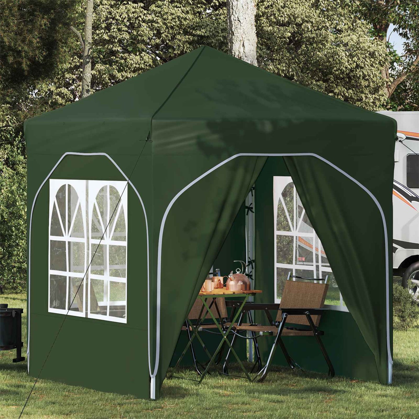 Tenda per feste a pop-up 192 x 192 x 245 cm Verde | homemem39