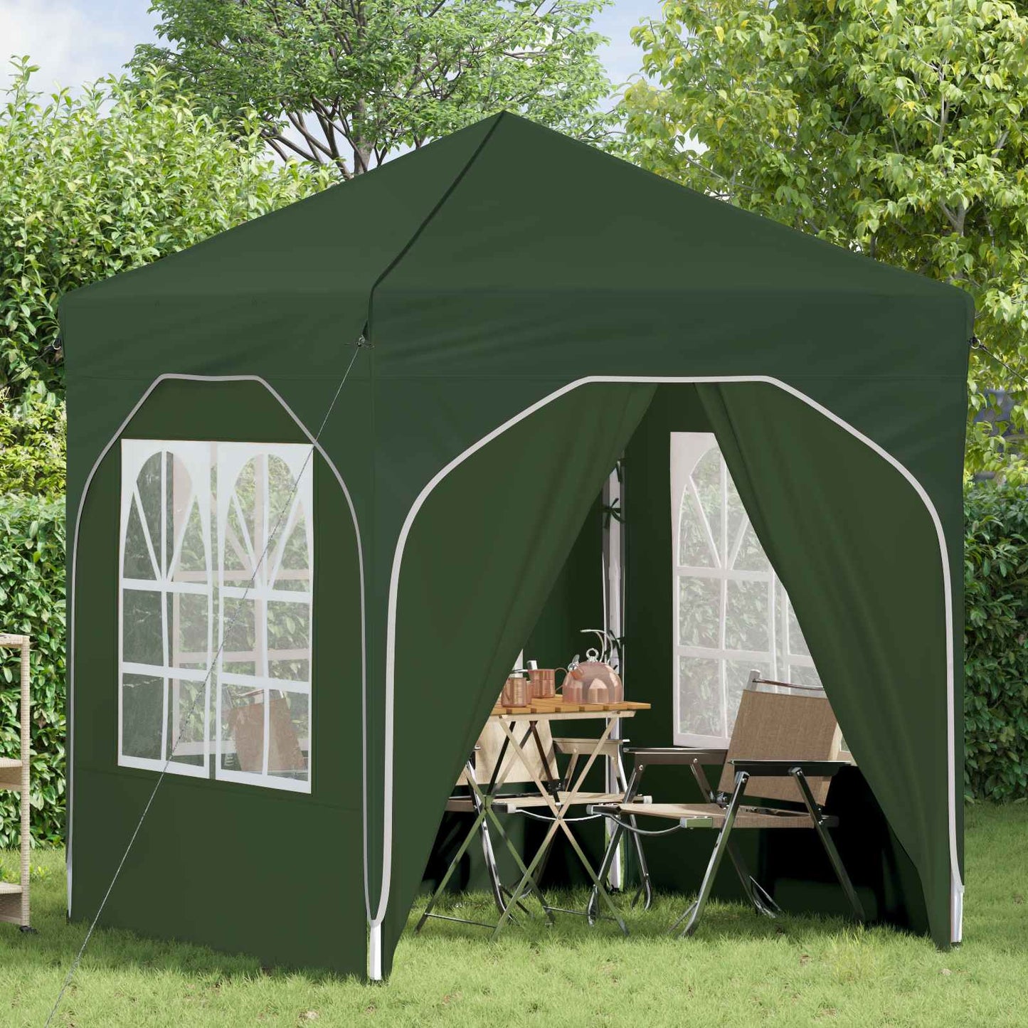 Tenda per feste a pop-up 192 x 192 x 245 cm Verde | homemem39