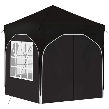 Tenda per feste a pop-up 192 x 192 x 245 cm Nero | homemem39