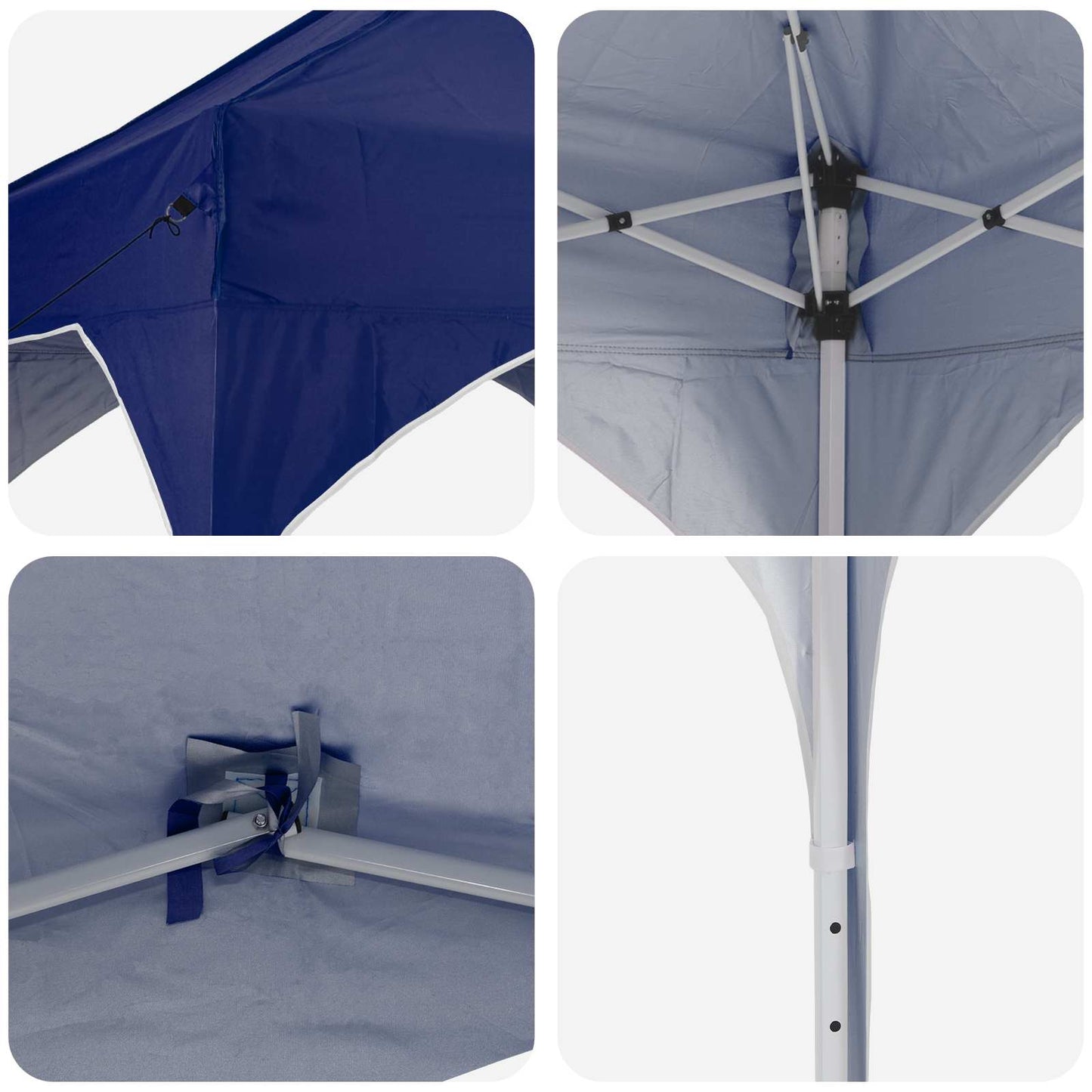 Tenda per feste a pop-up 290 x 290 x 245 cm Blu | homemem39