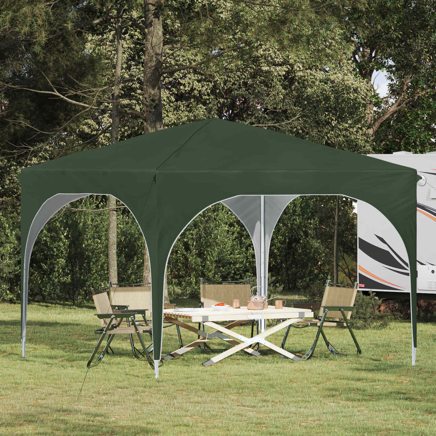 Tenda per feste a pop-up 290 x 290 x 245 cm Verde | homemem39
