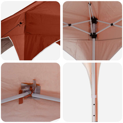 Tenda per feste a pop-up 290 x 290 x 245 cm Terracotta | homemem39
