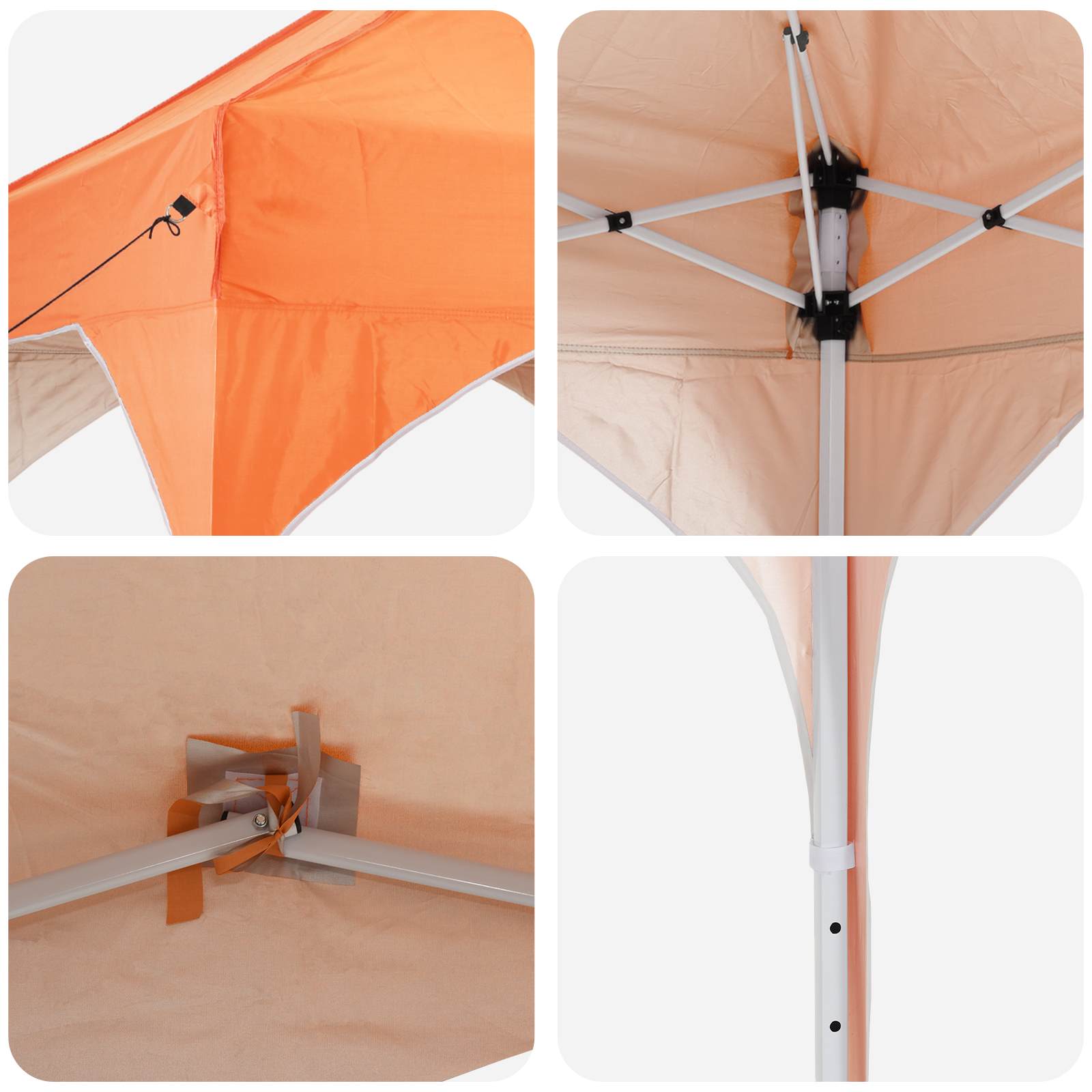 Tenda per feste a pop-up 290 x 290 x 245 cm Arancione | homemem39