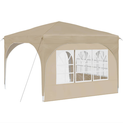 Tenda per feste a pop-up 290 x 290 x 245 cm Crema | homemem39