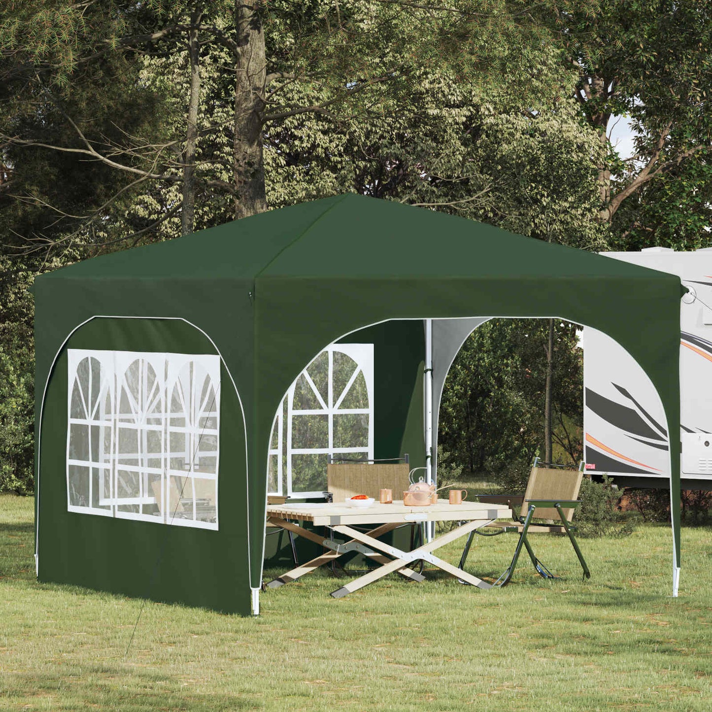 Tenda per feste a pop-up 290 x 290 x 245 cm Verde | homemem39
