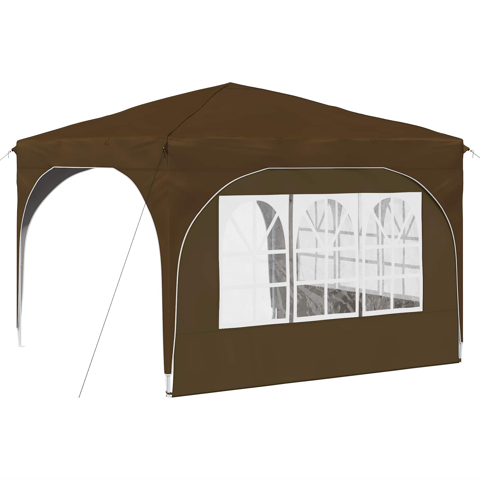 Tenda per feste a pop-up 290 x 290 x 245 cm Tortora | homemem39