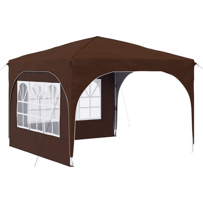 Tenda per feste a pop-up 290 x 290 x 245 cm Marrone | homemem39
