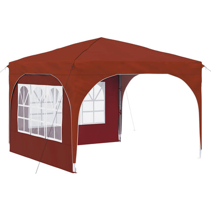 Tenda per feste a pop-up 290 x 290 x 245 cm Terracotta | homemem39