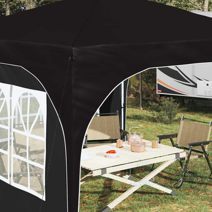 Tenda per feste a pop-up 290 x 290 x 245 cm Nero | homemem39