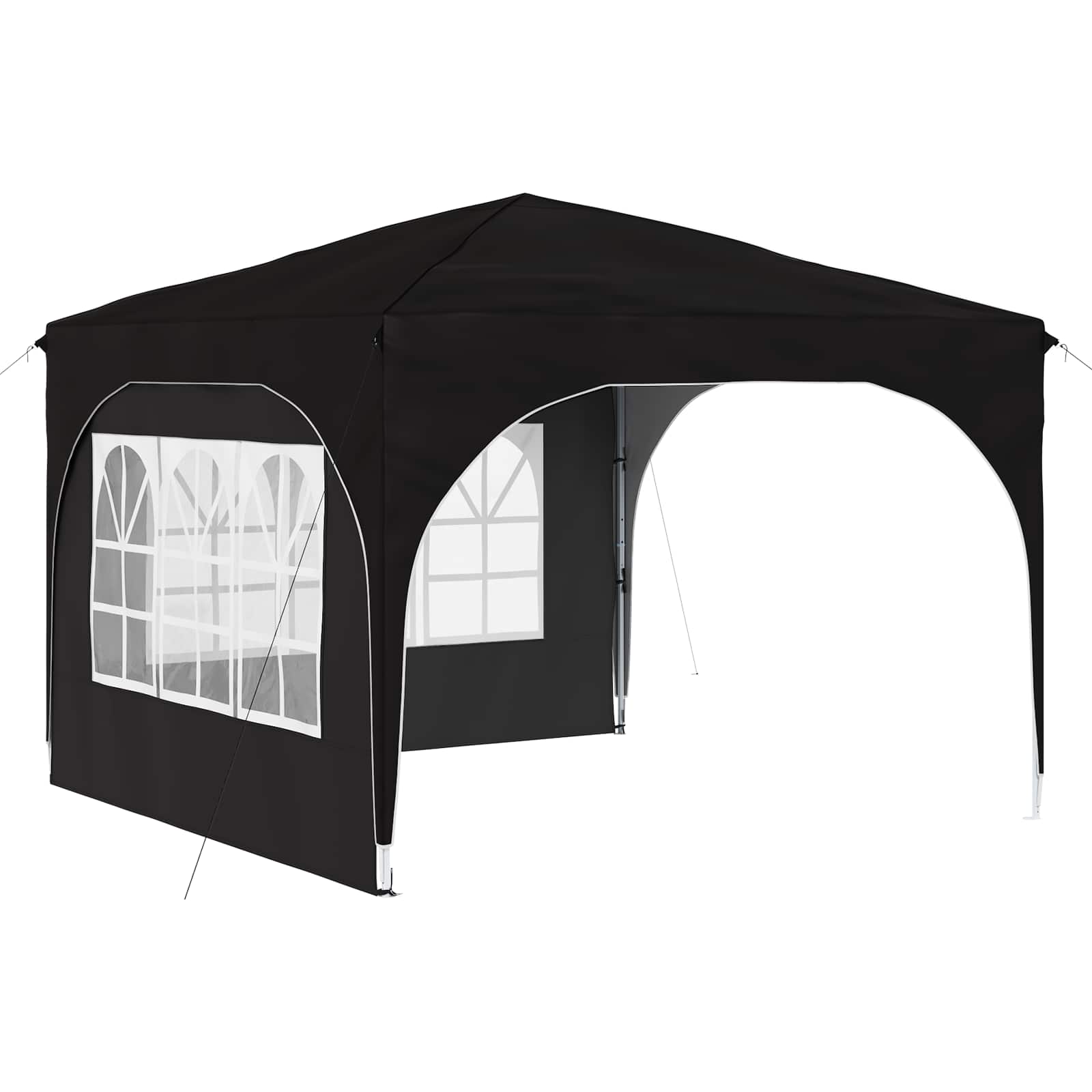Tenda per feste a pop-up 290 x 290 x 245 cm Nero | homemem39