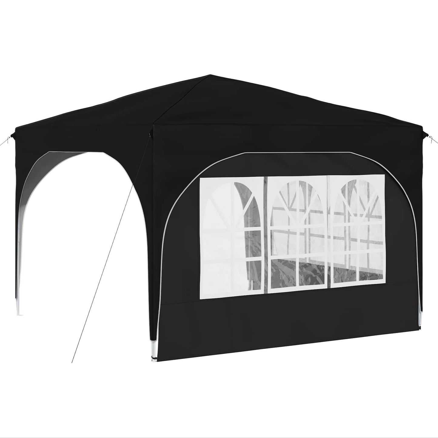 Tenda per feste a pop-up 290 x 290 x 245 cm Nero | homemem39