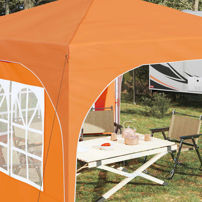 Tenda per feste a pop-up 290 x 290 x 245 cm Arancione | homemem39