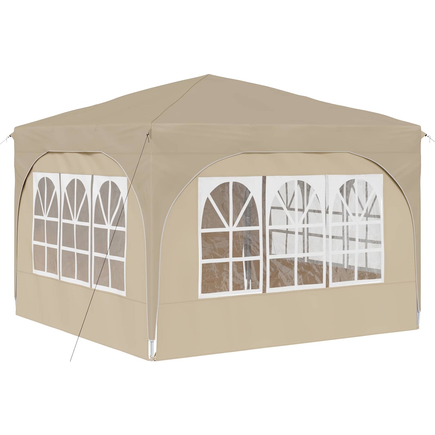 Tenda per feste a pop-up 290 x 290 x 245 cm Crema | homemem39