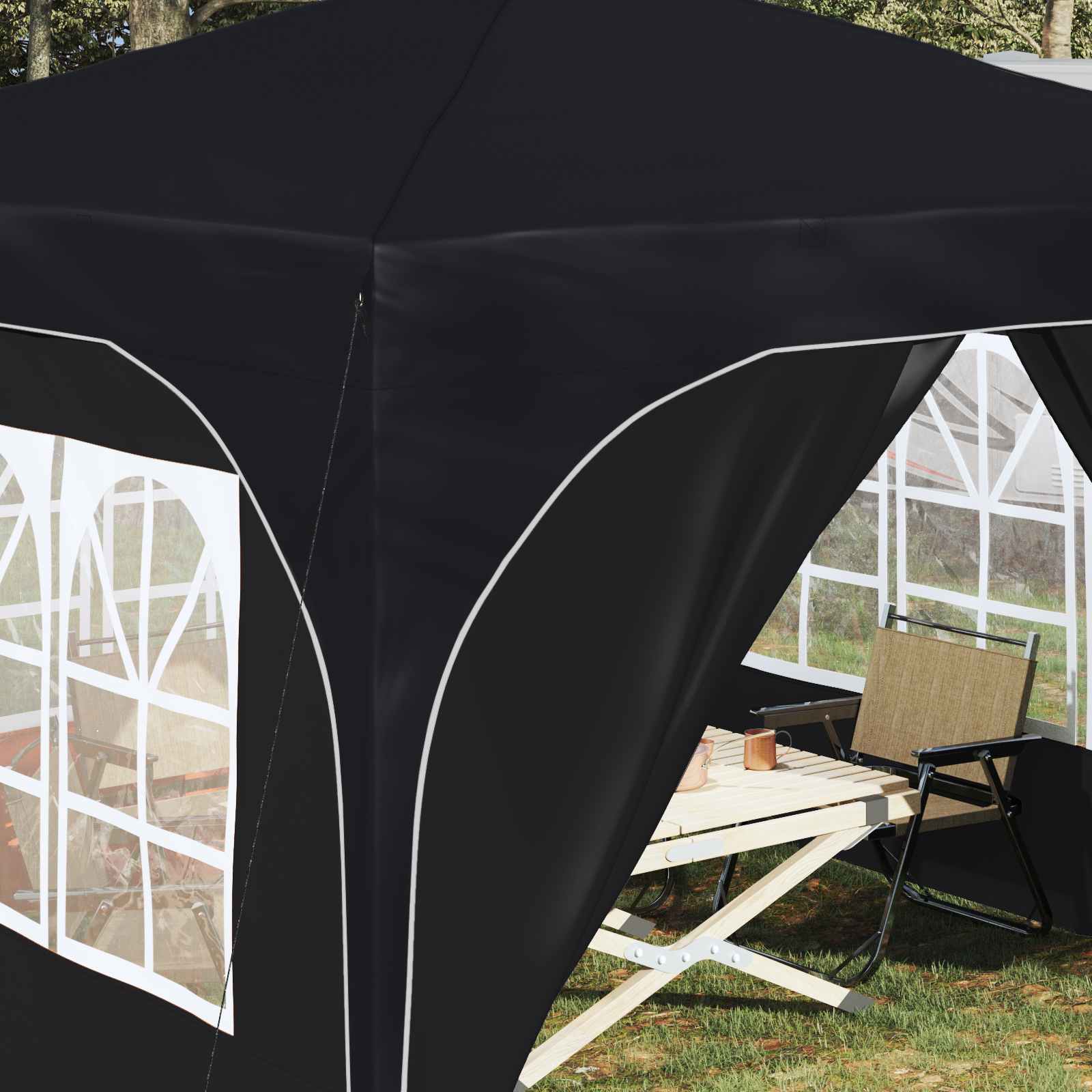Tenda per feste a pop-up 290 x 290 x 245 cm Antracite | homemem39