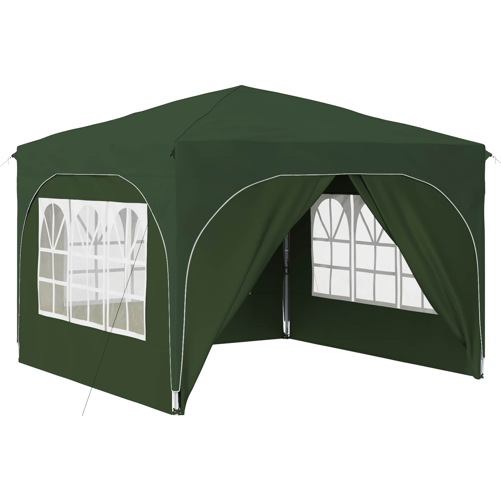 Tenda per feste a pop-up 290 x 290 x 245 cm Verde | homemem39