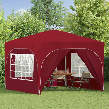 Tenda per feste a pop-up 290 x 290 x 245 cm Borgogna | homemem39