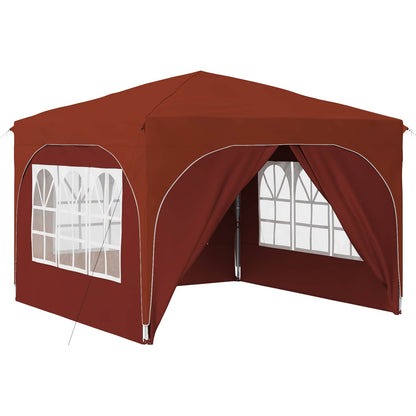 Tenda per feste a pop-up 290 x 290 x 245 cm Terracotta