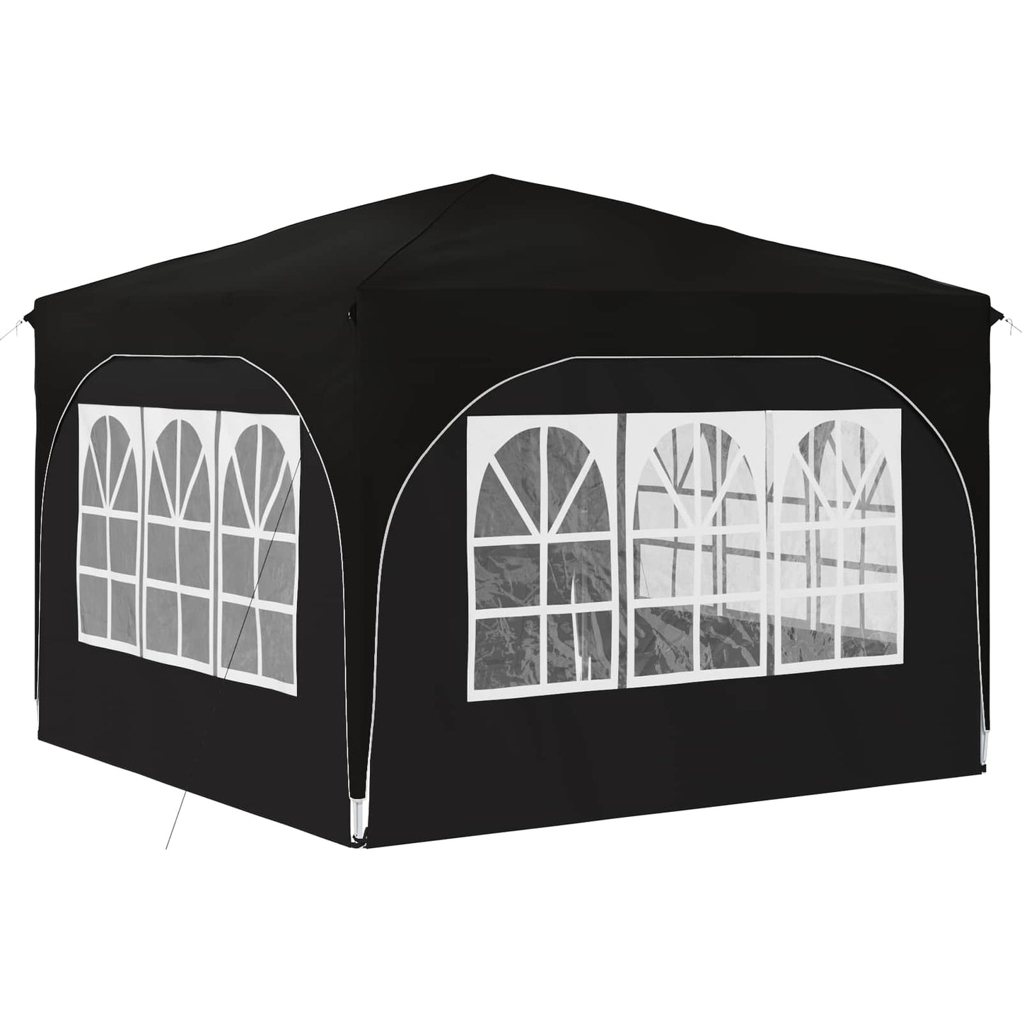 Tenda per feste a pop-up 290 x 290 x 245 cm Nero