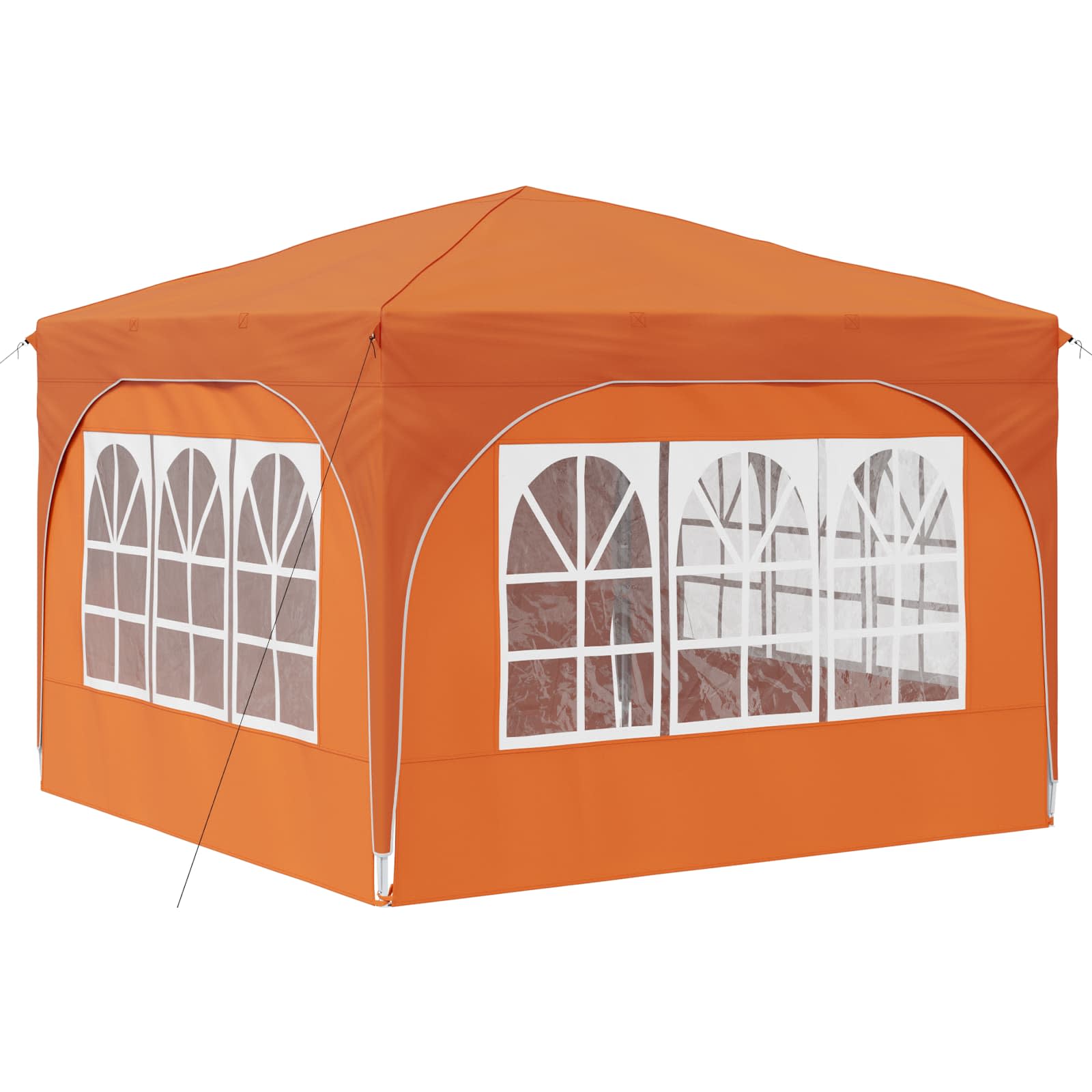 Tenda per feste a pop-up 290 x 290 x 245 cm Arancione | homemem39