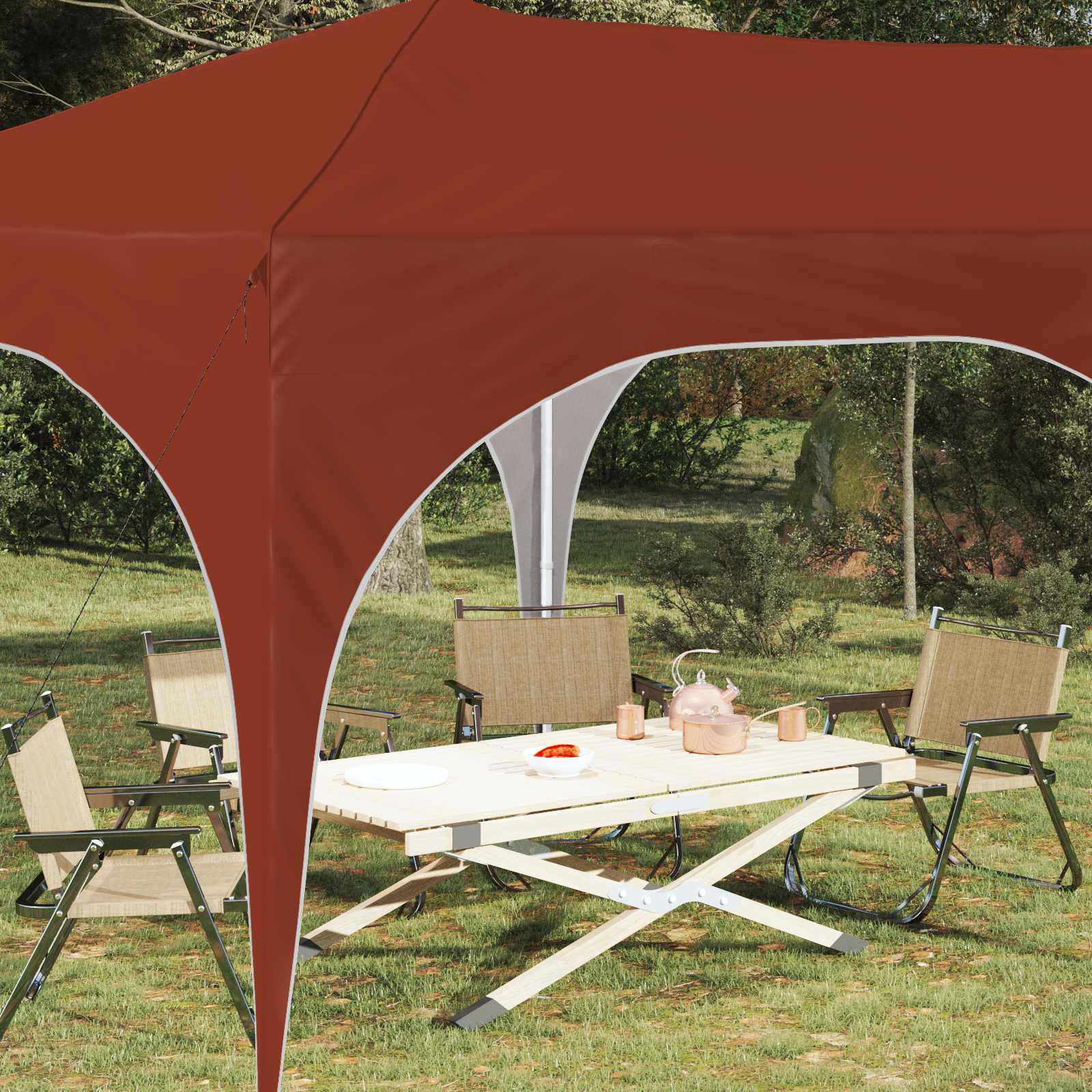 Tenda per feste a pop-up Terracotta 575 x 288 x 245 cm | homemem39