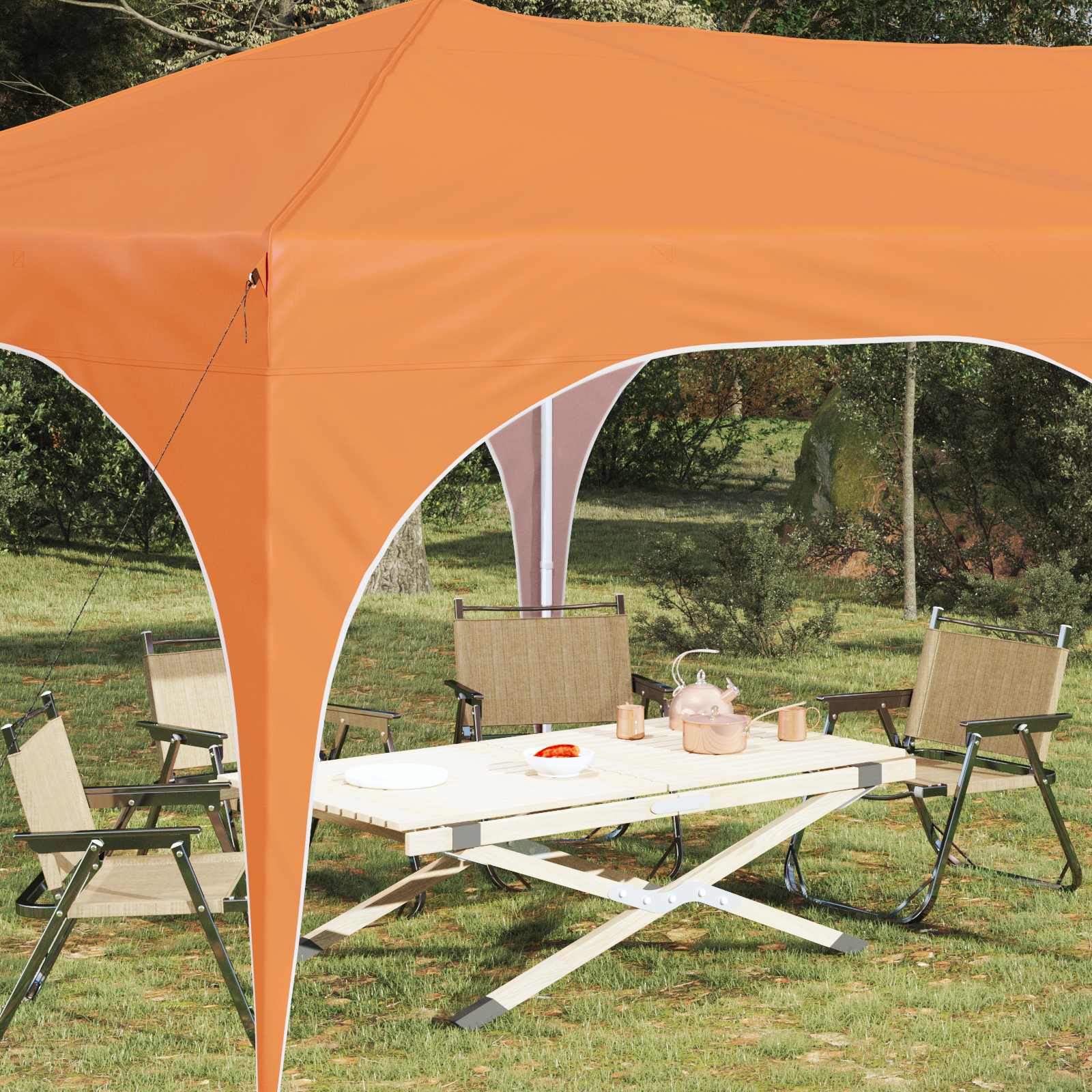 Tenda per feste a pop-up Arancione 575 x 288 x 245 cm | homemem39