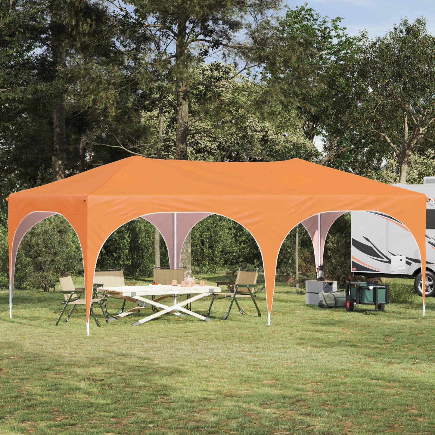 Tenda per feste a pop-up Arancione 575 x 288 x 245 cm | homemem39