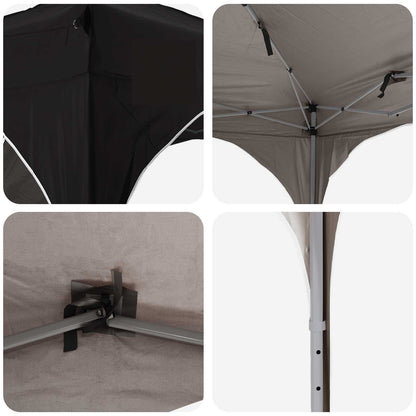 Tenda per feste a pop-up 575 x 288 x 245 cm Nero Tessuto Oxford - homemem39