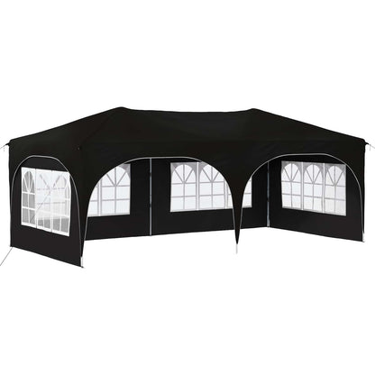 Tenda per feste a pop-up 575 x 288 x 245 cm Nero Tessuto Oxford