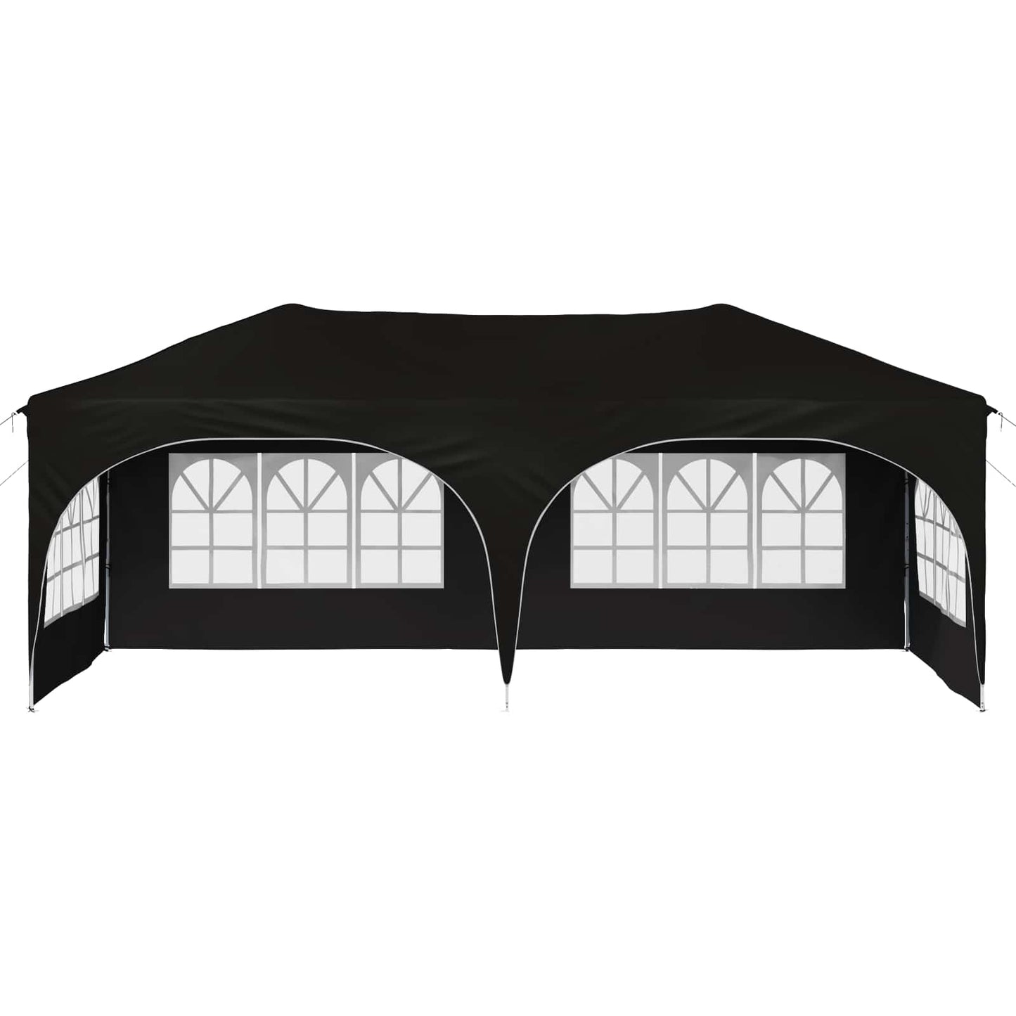 Tenda per feste a pop-up 575 x 288 x 245 cm Nero Tessuto Oxford