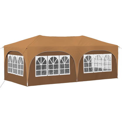 Tenda per feste a pop-up Beige 575 x 288 x 245 cm | homemem39