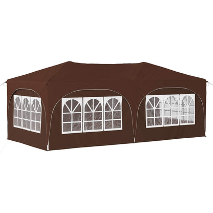Tenda per feste a pop-up Marrone 575 x 288 x 245 cm | homemem39