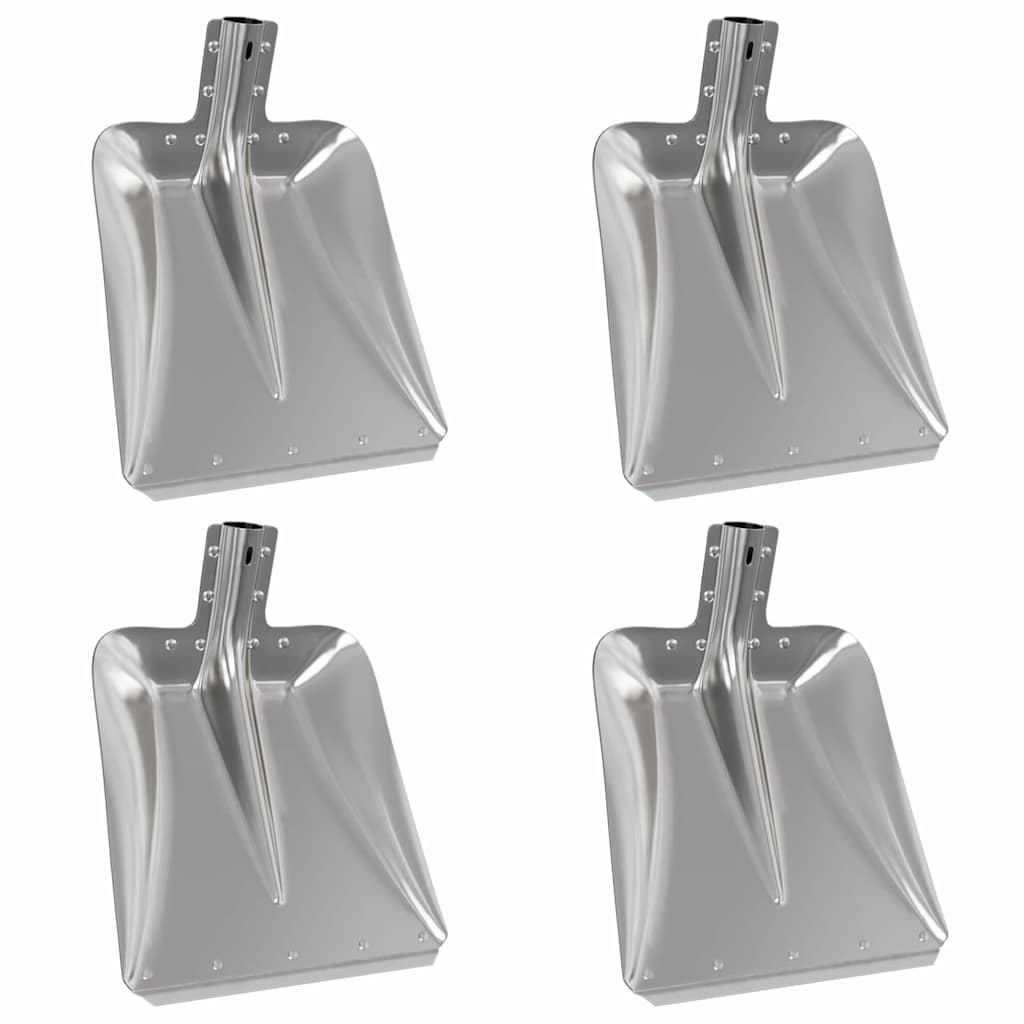 Testa di Pala 4 pcs Argento 45 x 38 cm Alluminio