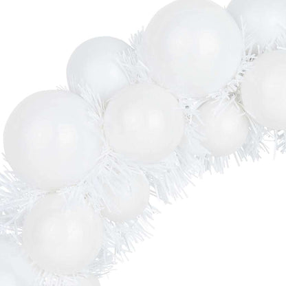 Corone di Palline di Natale 2 pcs Bianco 33 x 33 x 7 cm | homemem39