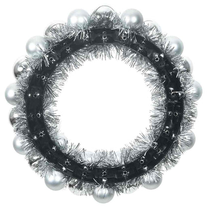 Corone di Palline di Natale 2 pcs Argento 33 x 33 x 7 cm | homemem39