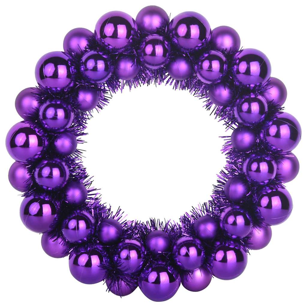 Corone di Palline di Natale 2 pcs Lillà 33 x 33 x 7 cm | homemem39