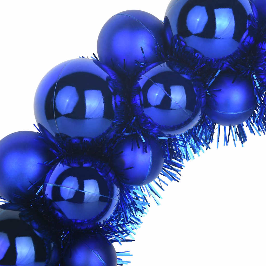 Corone di Palline di Natale 2 pcs Blu 33 x 33 x 7 cm | homemem39