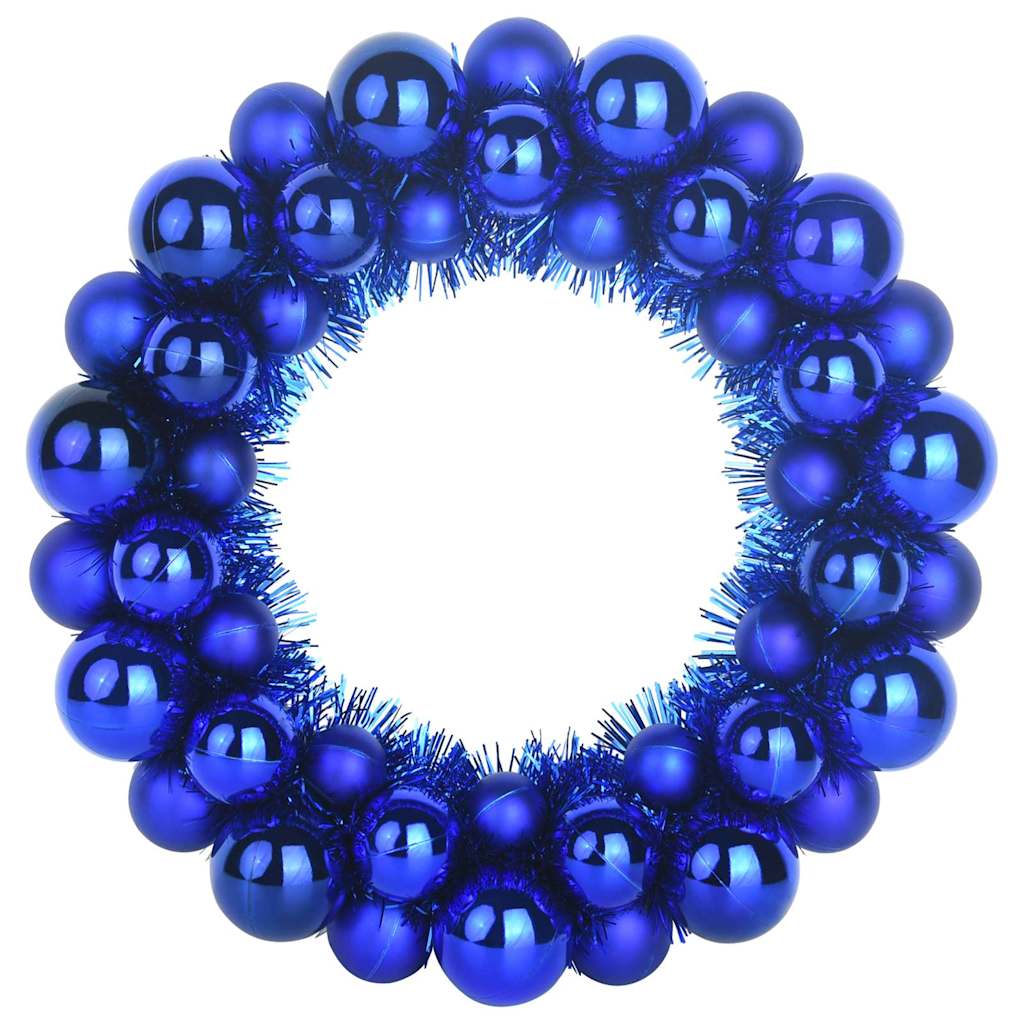 Corone di Palline di Natale 2 pcs Blu 33 x 33 x 7 cm | homemem39