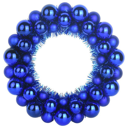 Corone di Palline di Natale 2 pcs Blu 33 x 33 x 7 cm | homemem39