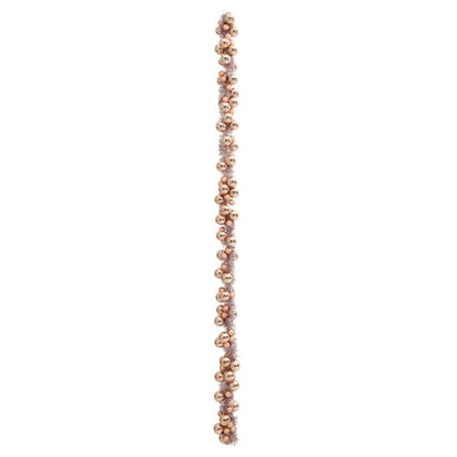 Ghirlanda di Palline di Natale Oro rosa 186 cm Polistirolo | homemem39