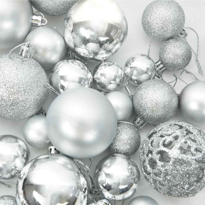 Set di Palle di Natale 61 pz 150 LED Bianco caldo Ø 6 cm | homemem39